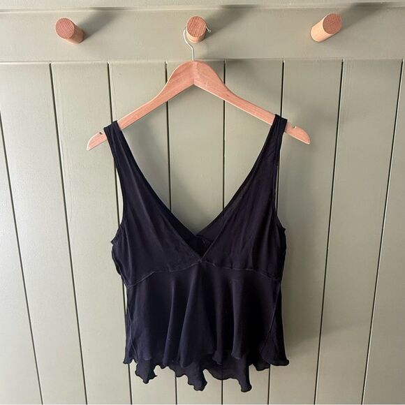 Free People Intimately Semi-Sheer Swing Tank in Black - XS - Picture 2 of 5